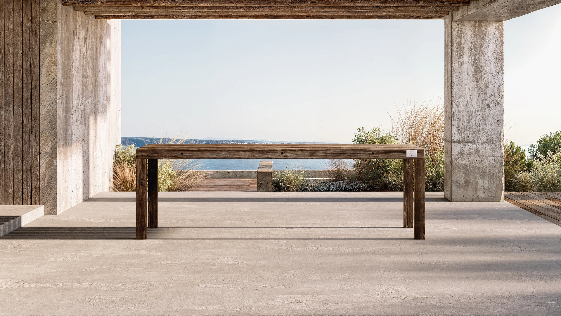 Matisse tables à manger extérieur chêne brut