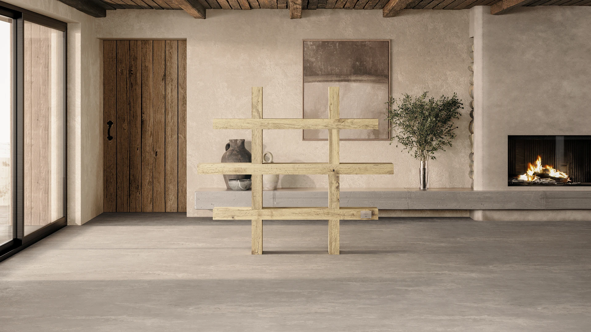 Molière autre mobilier intérieur chêne raboté