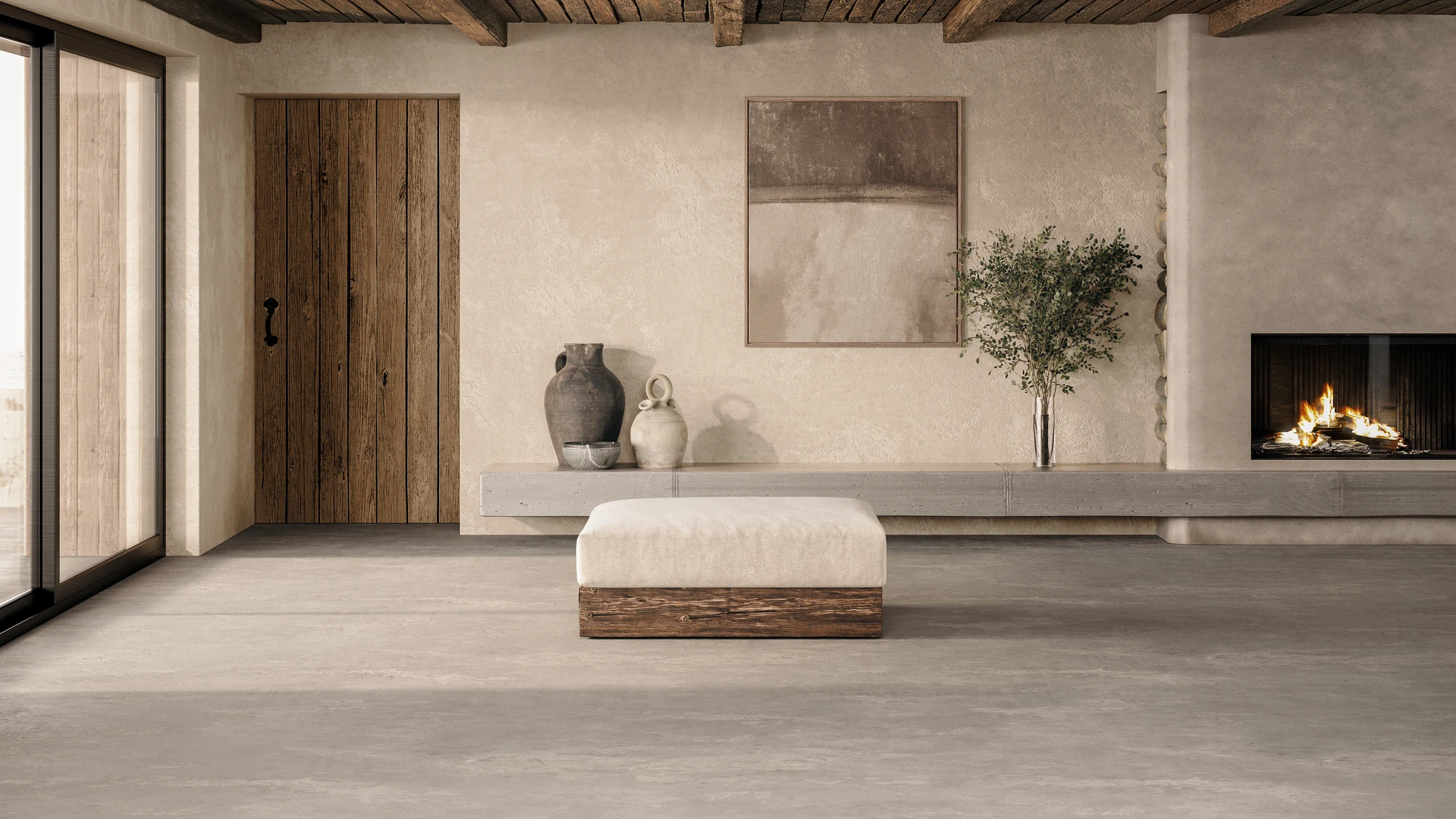 Zola canapés intérieur chêne brut crème